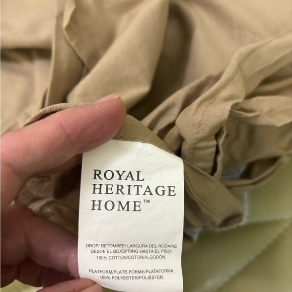 California King Bed Skirt - Washed but not ironed! 😂 used on Guest Bed - Picture 3 of 4